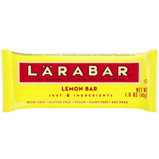 [208300-BB] Larabar Vegan & Gluten-Free Lemon Fruit & Nut Bar  9.6 oz