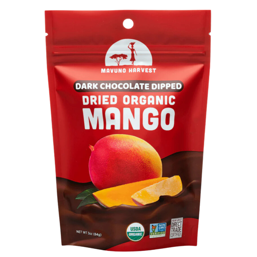 [208301-BB] Mavuno Harvest Organic Dark Chocolate Dried Mango 3oz