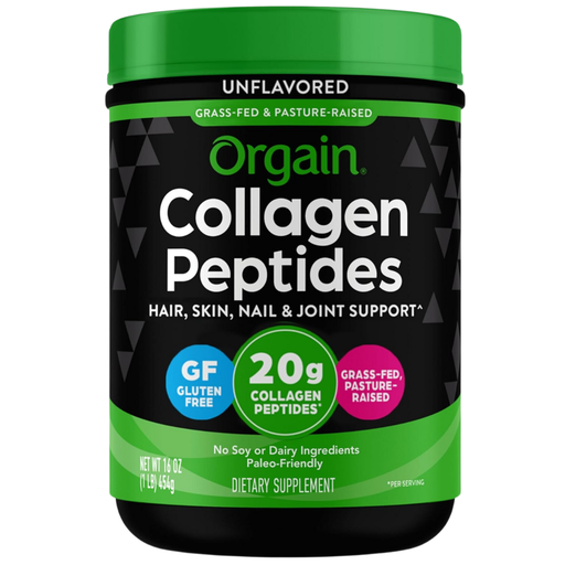 [208304-BB] Orgain Organic Unflavoured Grass Fed Collagen Peptides Powder 16oz.