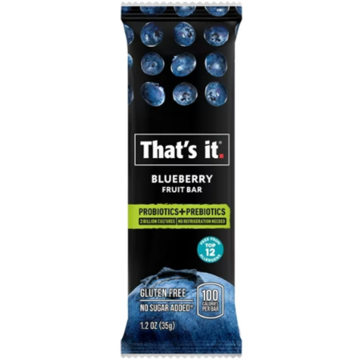 [208318-BB] That's It Probiotic Blueberry Fruit Bar 1.2oz.