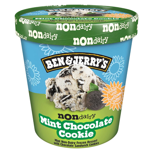 [208330-BB] Ben and Jerry's Non-Dairy Mint Chocolate Cookie Ice Cream 16oz