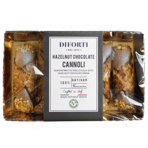 [208334-BB] Diforti Gluten Free Cannoli Hazelnut Chocolate 200g
