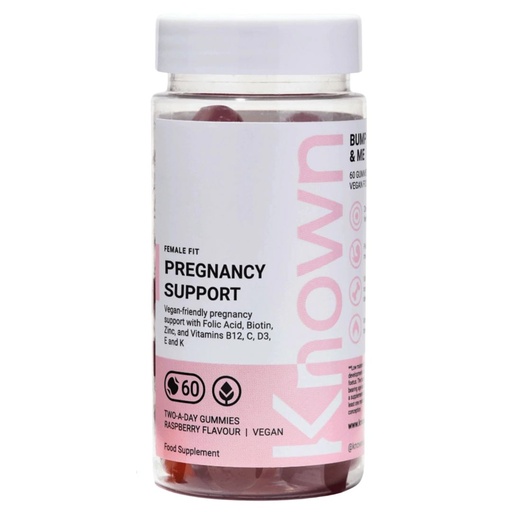 [208351-BB] Known Pregnancy Support Vegan Gummies With Folic Acid 60CT