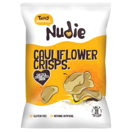 [208409-BB] Nudie Cauliflower Crisps Cheese Onion 20g