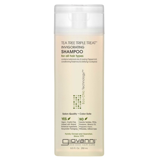 [208435-BB] Giovanni Tea Tree Triple Treat Invigorating Shampoo 8.5oz