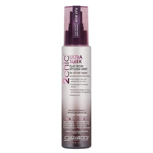 [208451-BB] Giovanni 2 Chic Flat Iron Styling Mist With Brazilian Keratin & Argan Oil 4oz