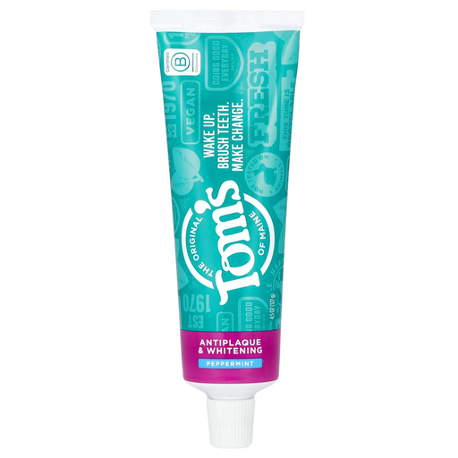[208456-BB] Tom's Of Maine Peppermint, Antiplaque & Whitening Toothpaste 4.5oz