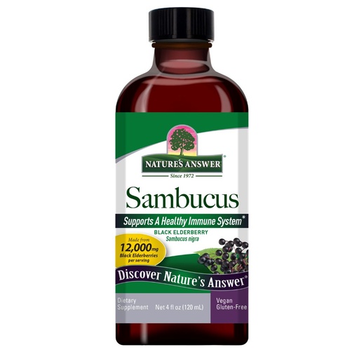[208518-BB] Nature's Answer Sambucus Black Elderberry 4oz