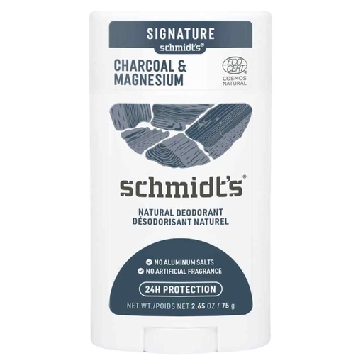 [208536-BB] Schmidt's Charcoal & Magnesium Aluminum Free Natural Deodorant 2.65oz