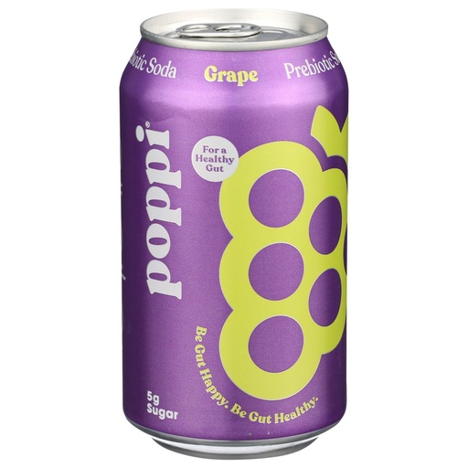 [208547-BB] Poppi Prebiotic Drink Grape 12oz