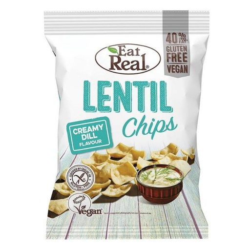 [208573-BB] Eat Real Lentil Chips Creamy Dill 40g