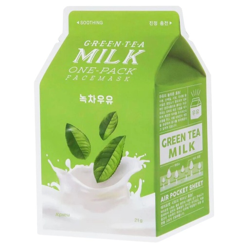 [208582-BB] A'Pieu Sheet Mask Green Tea Milk