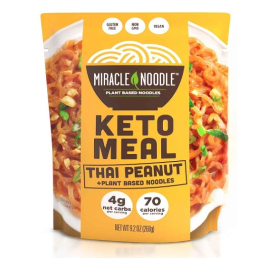 [208635-BB] Miracle Noodle Keto Meal Thai Peanut Noodles Pouch 9.2oz