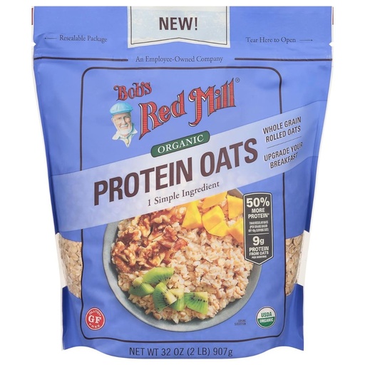 [208637-BB] Bob's Red Mill Organic & Gluten Free Protein Oats 32oz