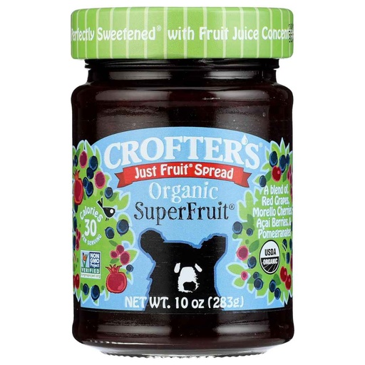 [208639-BB] Crofter's Organic Superfruit Fruit Spread 10oz