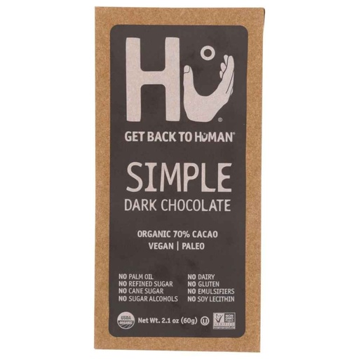 [208659-BB] Hu Organic Dark Chocolate Bar 2.1oz