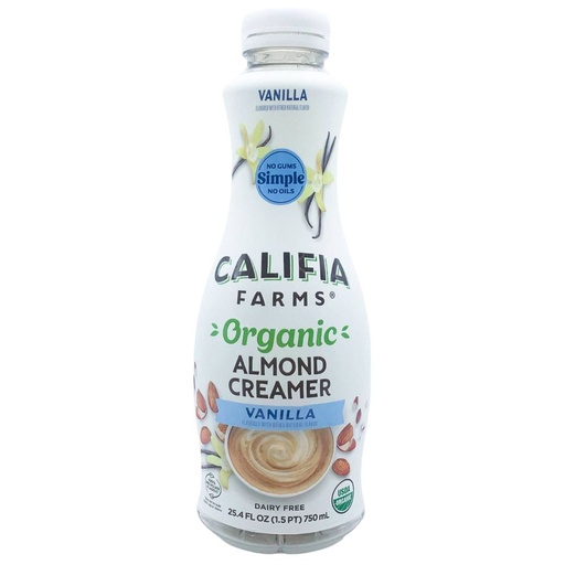 [208665-BB] Califia Farms Organic Almond Creamer Vanilla 25.4oz