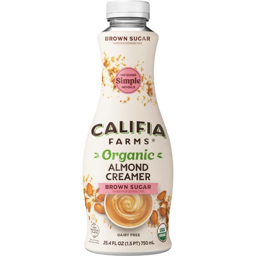 [208667-BB] Califia Farms Organic Almond Creamer Brown Sugar 25.4oz