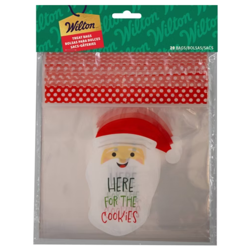 [208678-BB] Wilton Here For The Cookies Resealable Treat Bag 20ct