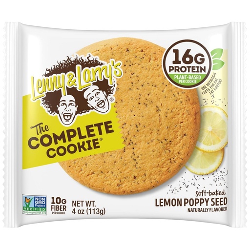 [208692-BB] Lenny & Larry's Complete Cookie Lemon Poppy Seed 4oz