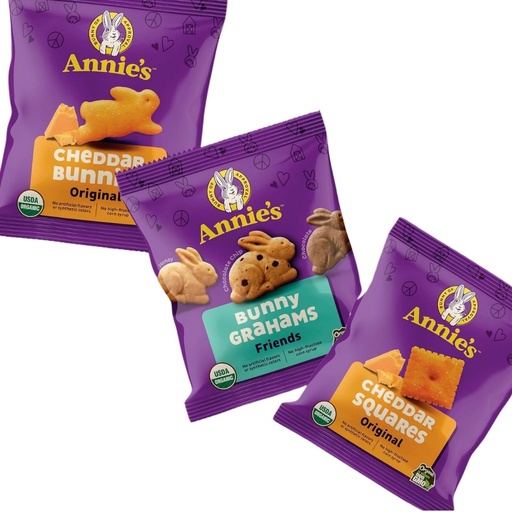 [208706-BB] Annie's Homegrown Organic Baked Crackers and Grahams Snack Assortment
