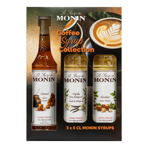 [208776-BB] Monin Hazelnut, Vanilla & Caramel Gift Pack