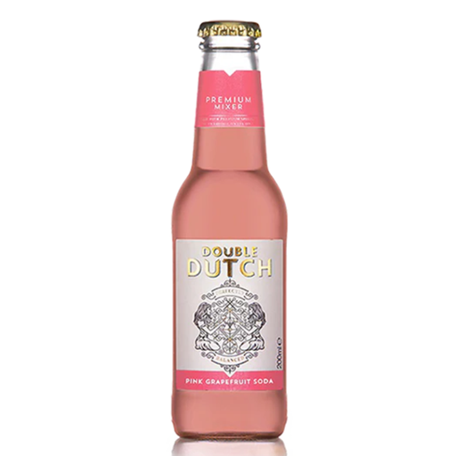 [208857-BB] Double Dutch Drinks Pink Grapefruit Soda Bottles 4CT 800ml