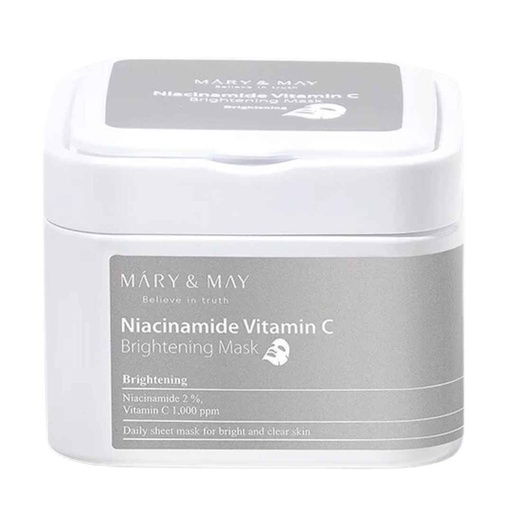 [208915-BB] Mary & May Niacinamide Vitamin C Brightening Sheet Masks 30ct