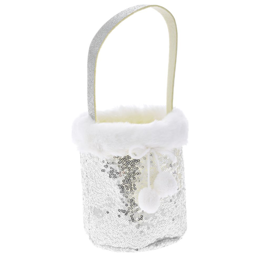 [208947-BB] Bucket Gift Bag Silver 5in