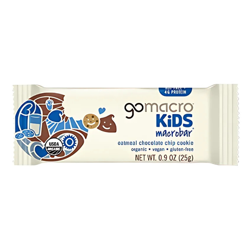 [209021-BB] Go Macro Organic Kids Oatmeal Chocolate Chip Cookie Bar 6.3oz