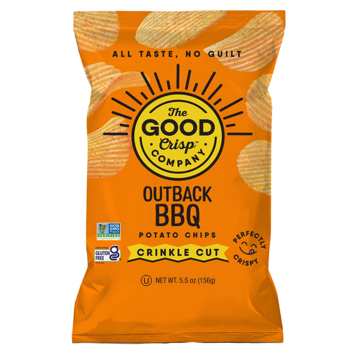 [209055-BB] The Good Crisp Company Crinkle Cut Outback Bbq Chips 5.5oz