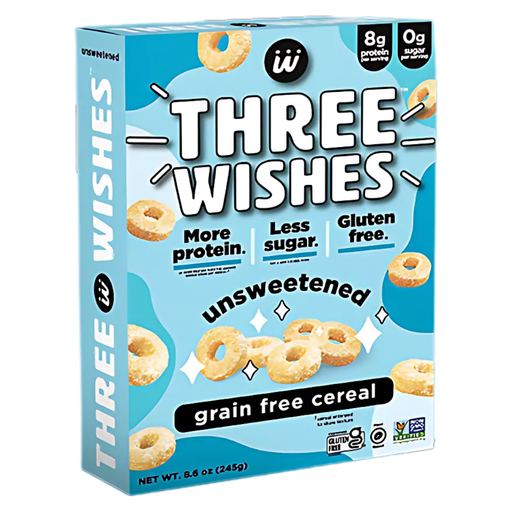 [209061-BB] Three Wishes Grain Free Unsweetened Cereal 8.6oz