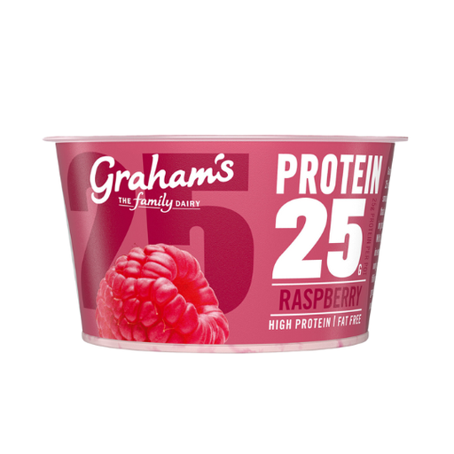 [209114-BB] Grahams Protein 25 Pot Raspberry 200g