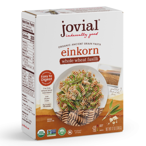 [209160-BB] Jovial Organic Whole Grain Einkorn Fusili 12oz