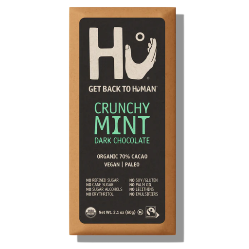 [209178-BB] Hu Organic Dark Chocolate Crunchy Mint Bar 2.1oz