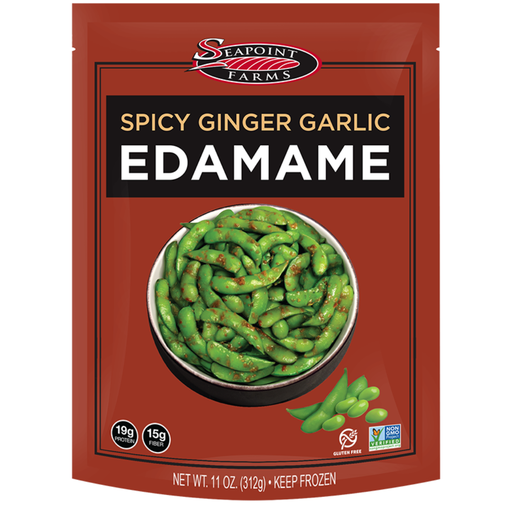 [209246-BB] Seapoint Farms Spicy Ginger Garlic Edamame In Pods 11oz