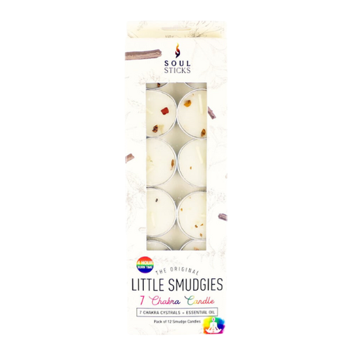 [209257-BB] Little Smudgies Candles 7 Chakras 12ct