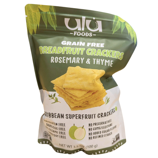 [209299-BB] Ulu Foods Breadfruit Crackers Rosemary & Thyme 100g