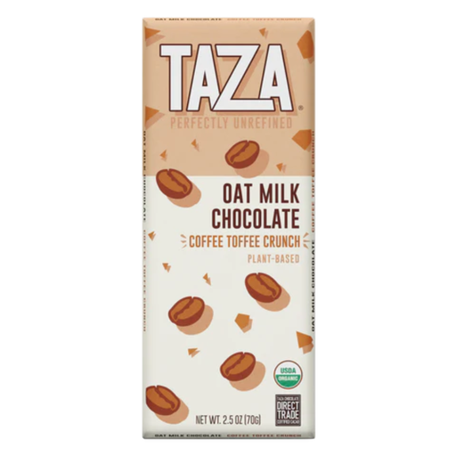 [209332-BB] Taza Organic Coffee Toffee Crunch Chocolate Bar 2.5oz
