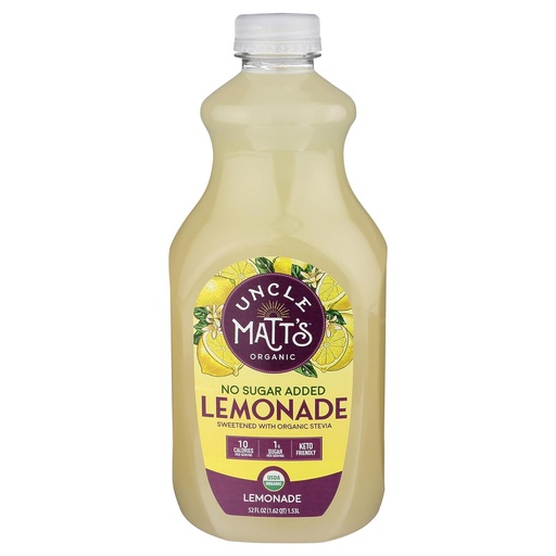 [209334-BB] Uncle Matt's Organic 1/2 & 1/2 Lemonade 52oz