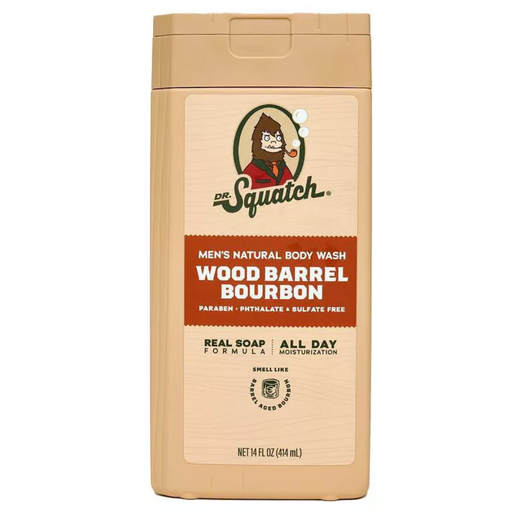 [209366-BB] Dr Squatch Body Wash Wood Barrel Bourbon 14oz