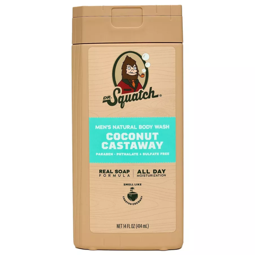 [209367-BB] Dr Squatch Body Wash Coconut Castaway 14oz