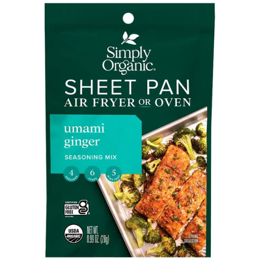 [209407-BB] Simply Organic Sheet Pan Seasoning Mix Umami Ginger 0.99oz