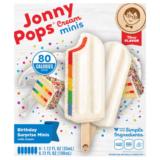 [209422-BB] Jonny Pops Organic Mini Ice Pop Birthday Surprise 6.72oz