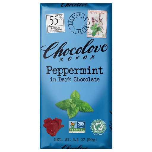 [209423-BB] Chocolove Peppermint Dark Chocolate Bar 3.2oz