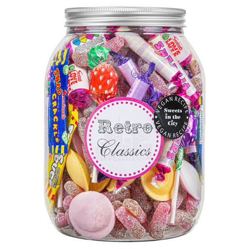 [209475-BB] Sweets In The City Retro Classics Giant Jar 1kg