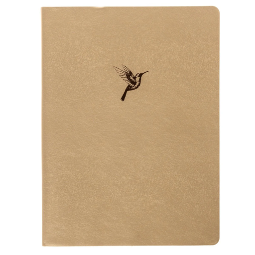 [209495-BB] Vegan Leather Journal Hummingbird 6 x 8in