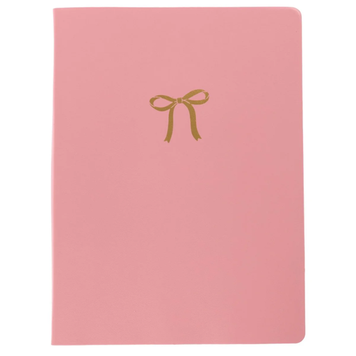 [209496-BB] Vegan Leather Journal Pretty Bow 6 x 8in