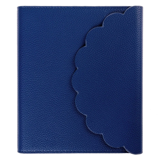 [209497-BB] Vegan Leather Wrap Journal Cobalt Blue 6 x 8in