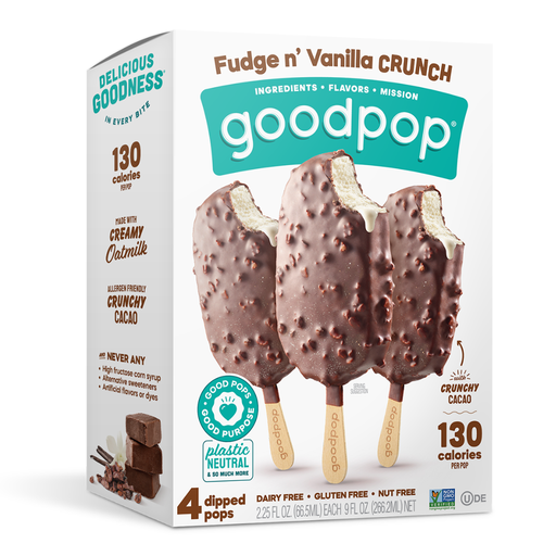 [209525-BB] Goodpop Crunch Dipped Pops Fudge And Vanilla 4CT 9oz